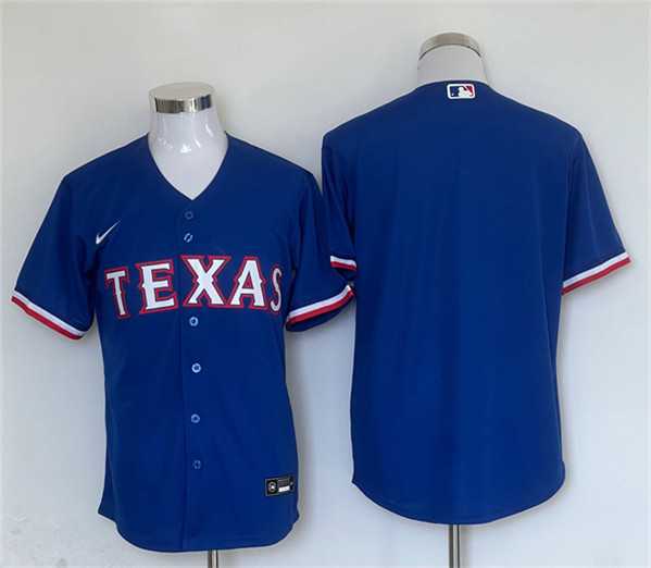 Mens Texas Rangers Blank Royal Cool Base Stitched Baseball Jersey->texas rangers->MLB Jersey